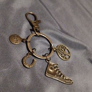 Hand crafted antique bronze key chain